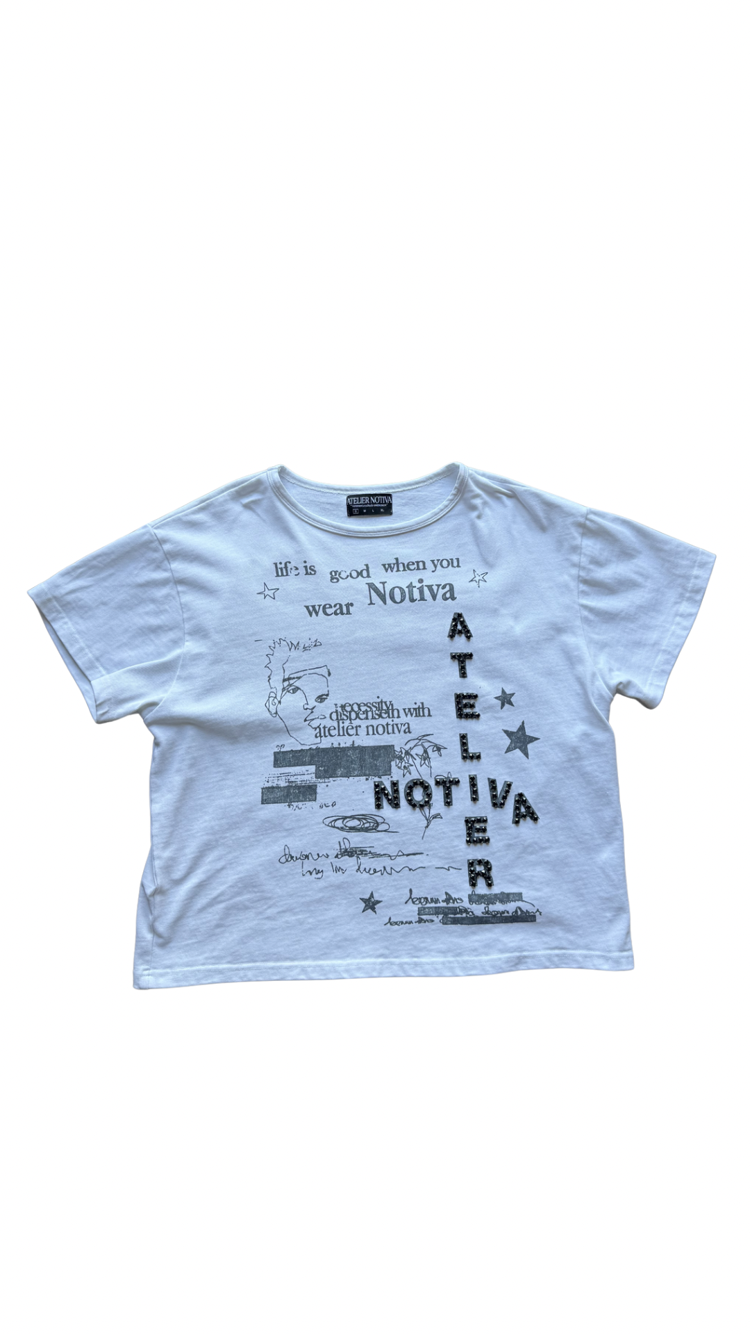 WHITE NEED GARMENTS TEE