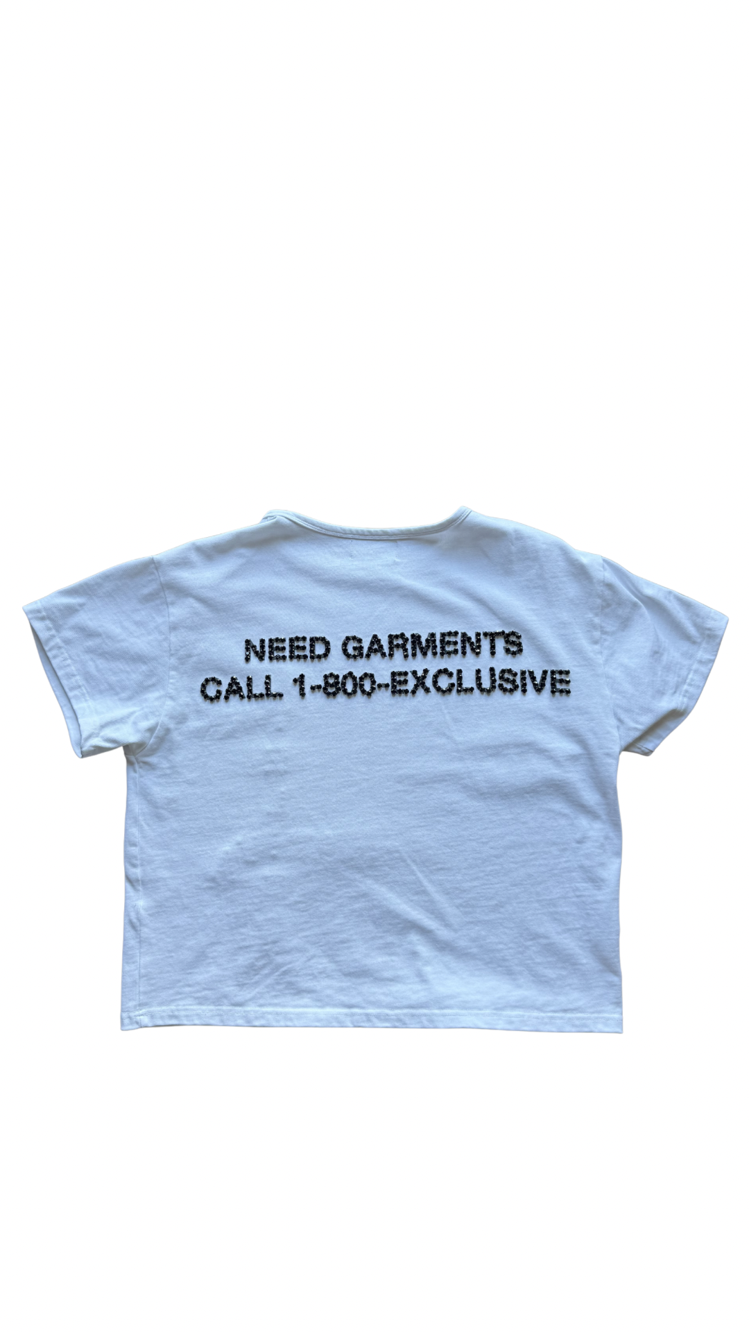 WHITE NEED GARMENTS TEE