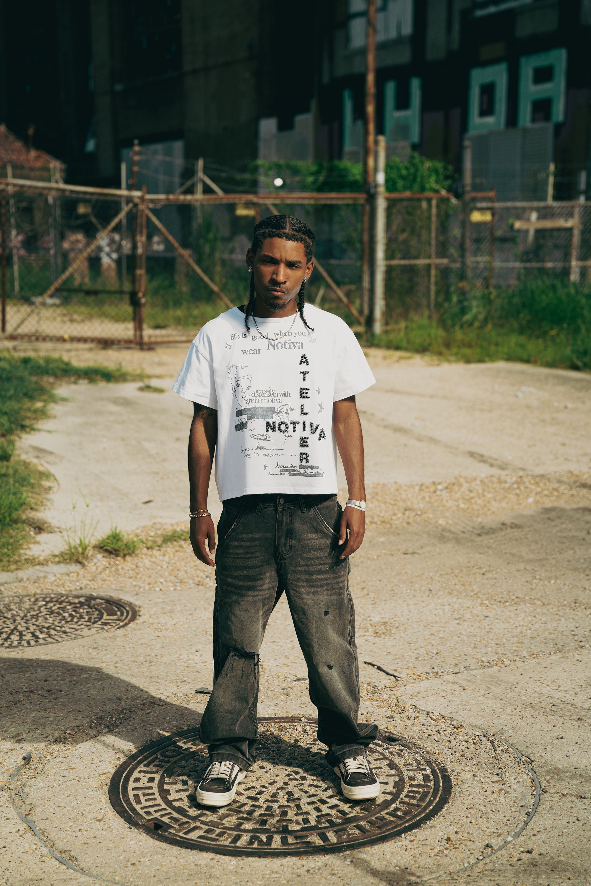 WHITE NEED GARMENTS TEE