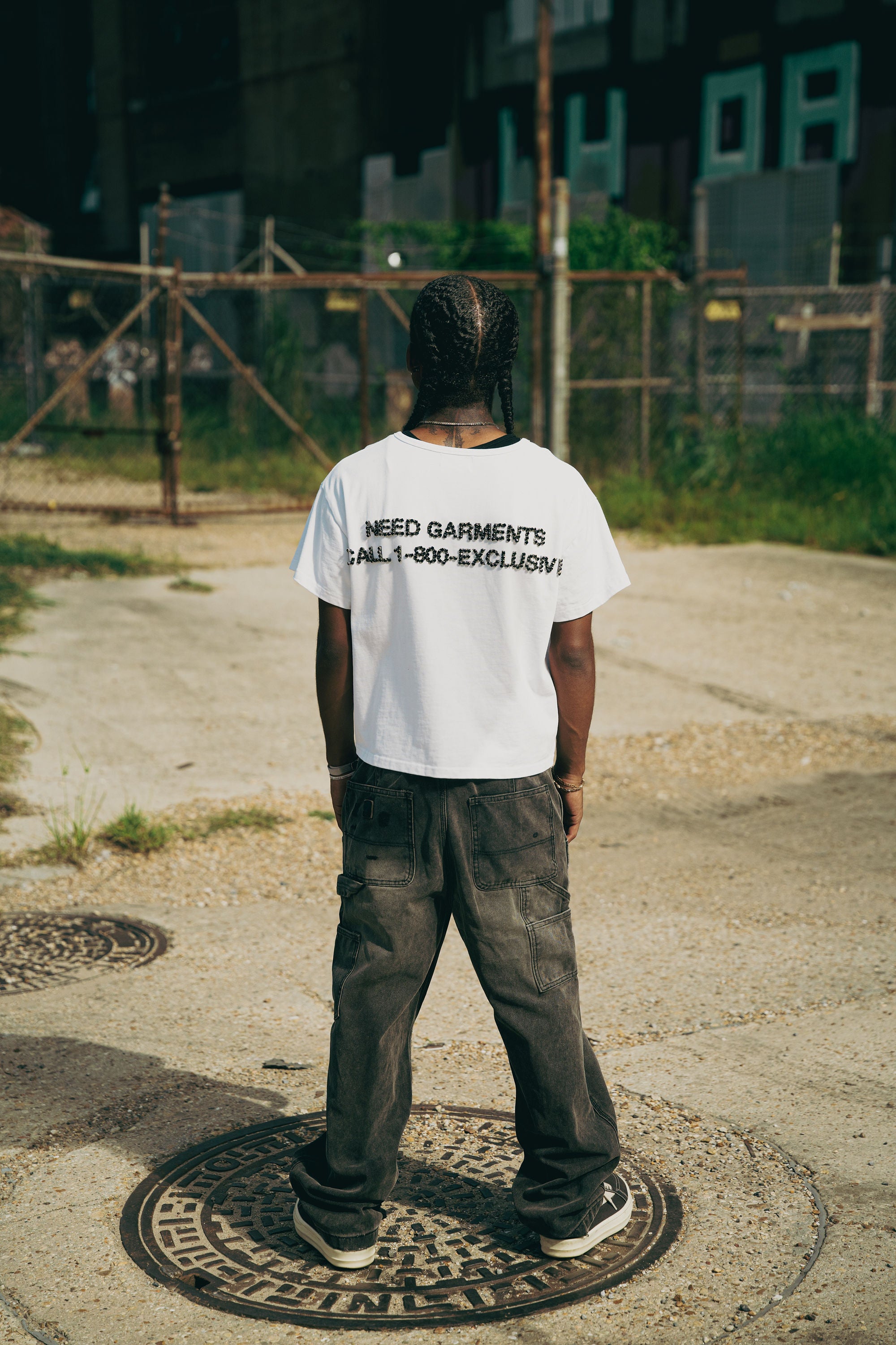 WHITE NEED GARMENTS TEE